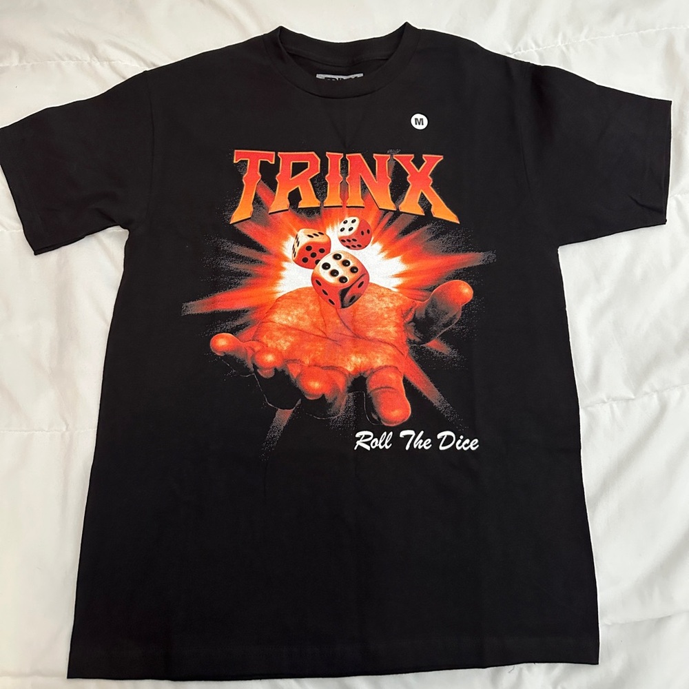 Brand New Trinx Roll The Dice Medium Red and Black Graphic Short Sleeve Tees